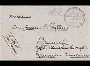 Weimar: Brief Sonderstempel Bad Dürkheim nach Rumänien 1930