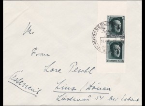 III. Reich: Brief von Berlin nach Linz 1937
