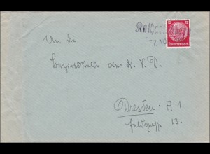 III. Reich: Brief von Katharineberg nach Dresden 7.9.1939