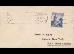 III. Reich: Brief von Wien nach USA 1939, MiNr. 682 EF
