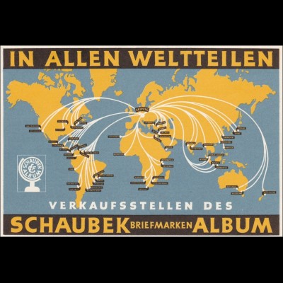 B&M: Prag Sonderstempel mit Werbung Schaubeck Alben 1941