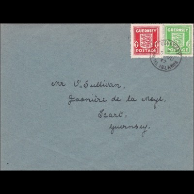 Kanalinseln: Brief von Guernsey 1942