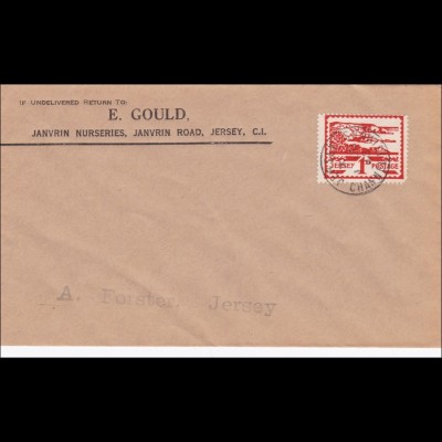 Kanalinseln: Brief aus Jersey 1943