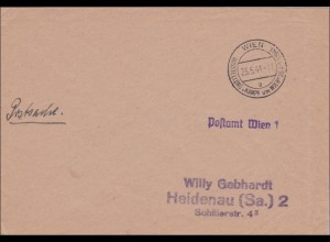 Postsache Wien: Ausstellung: Kampf um Wien 1941, Sonderstempel