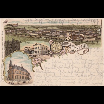 Ansichtskarte AK: Gruss aus Rosswein 1898