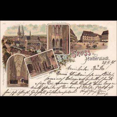 Ansichtskarte AK: Gruss aus Halberstadt 1898