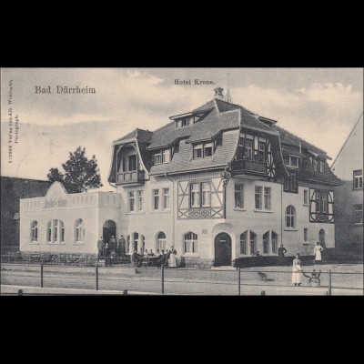 Ansichtskarte AK: Bad Dürrheim, Hotel Krone, 1907