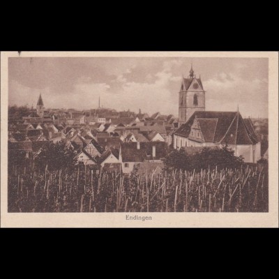 Ansichtskarte AK: Endingen, Zugstempel Frankfurt -Basel 1920