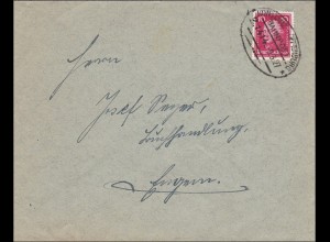 Bahnpost: Brief mit Zugstempel Konstanz-Offenburg 1927 - Kirchen-Hausen