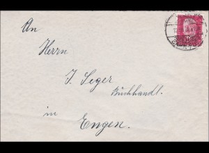 Bahnpost: Brief mit Bahnhofstempel 1930