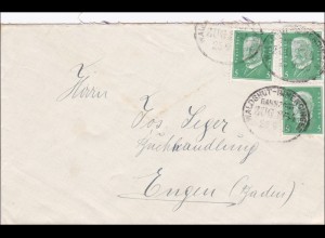 Bahnpost: Brief mit Zugstempel Waldshut-Immendingen 1930