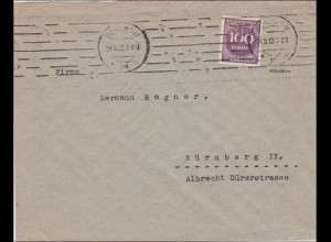 Perfin: Brief aus Berlin nach Nürnberg, 1923, RM