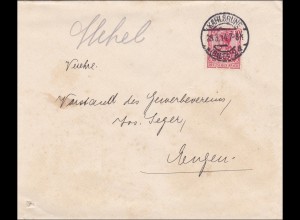 Perfin: 1914 Brief aus Karlsruhe