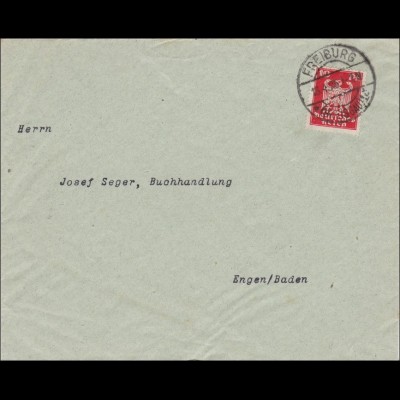 Perfin: Brief aus Freiburg 1925, I-I