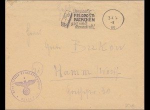 Generalgouvernement (GG): WERBESTEMPEL Feldpost Nr. 03634F Warschau 1944