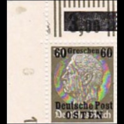 Generalgouvernement (GG) Hindenburg Eckrand ** DKZ