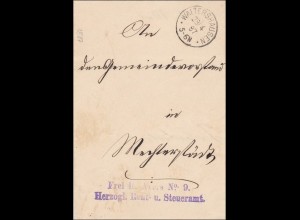 herzogliches Renten- und Steueramt Waltershausen / Ienneberg 1887
