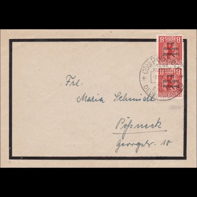 SBZ: Brief von Pößneck 1948 mit Sonderstempel