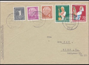 Brief von Bochum nach Wien 1958