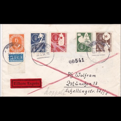 Eilboten Brief von München 1954