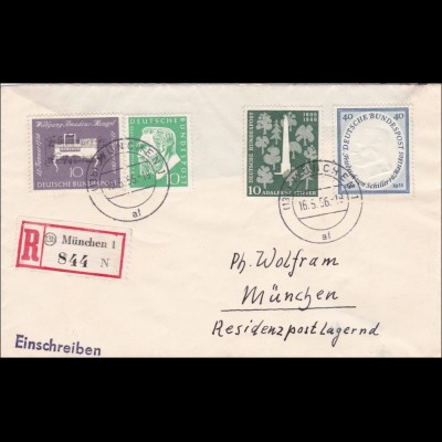 Einschreiben aus München 16.5.1956