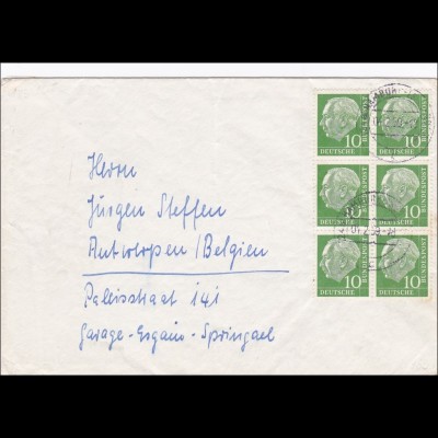 Brief aus Blankenese nach Belgien 1959