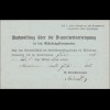 Württemberg: Postkarte Mönsheim an das Kameralamt Leonberg 1908