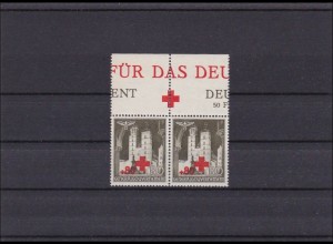 Generalgouvernement (GG) Rotes Kreuz dekoratives waagrechtes Paar, MiNr. 55