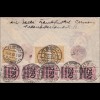 Inflation: Einschreiben von Frankfurt nach USA 25.9.1923: DUTY FREE Stempel