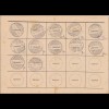 III. Reich: Ausweis Dauerbezug der Marken von der Versandstelle Garding 1944