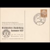 Ganzsache Briefmarken Ausstelllung Hannover 1937
