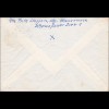Brief von Hamburg nach Belgien 1959